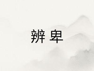 辨卑