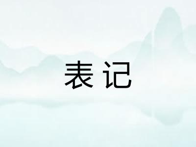 表记 表记