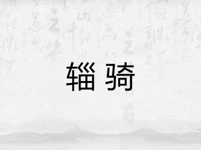 辎骑