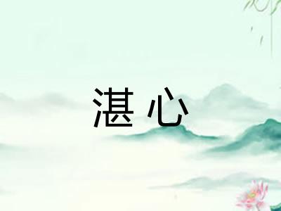 湛心