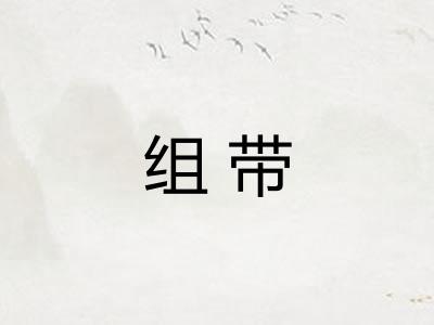 组带