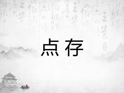 点存 点存