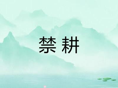 禁耕