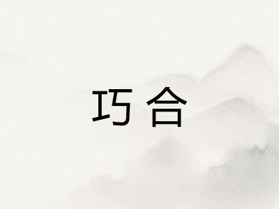 巧合 巧合