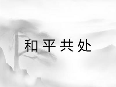 和平共处