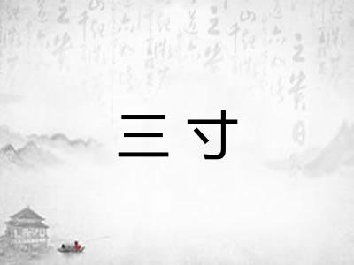三寸