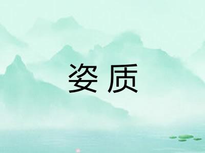 姿质