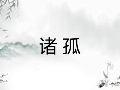 诸孤