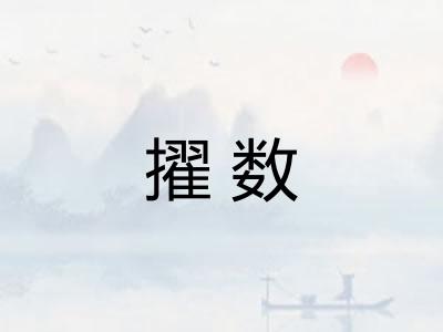 擢数