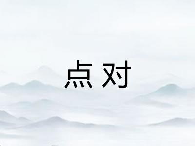 点对 点对