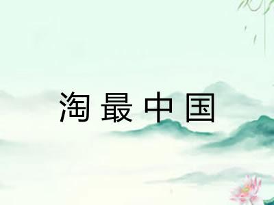 淘最中国 淘最中国