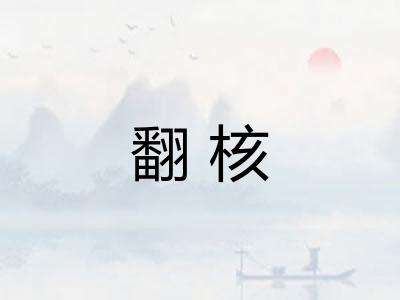 翻核 翻核
