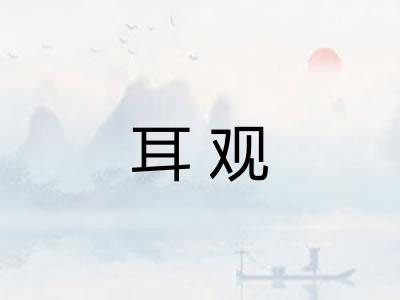 耳观