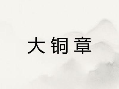 大铜章
