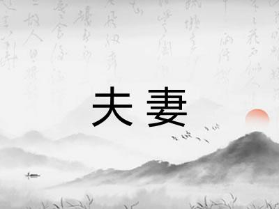 夫妻