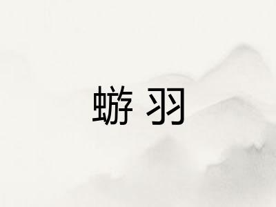 蝣羽