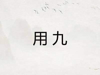用九
