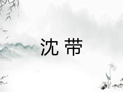 沈带