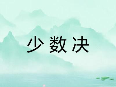 少数决