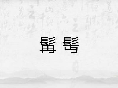 髯髩