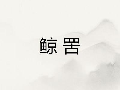 鲸罟
