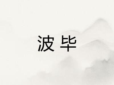 波毕 波毕