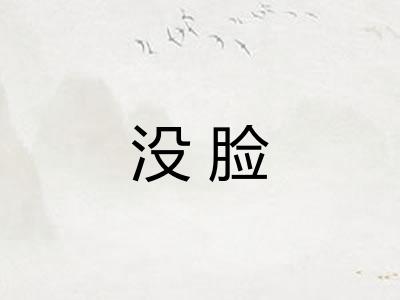 没脸 没脸