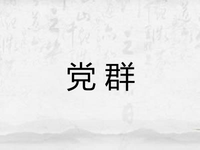 党群