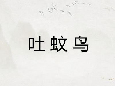 吐蚊鸟 吐蚊鸟