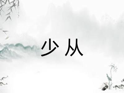 少从