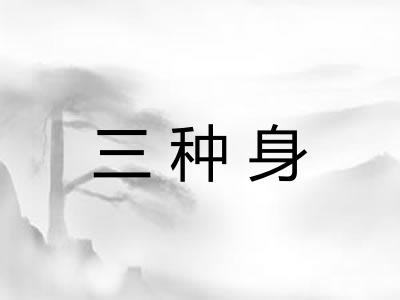 三种身