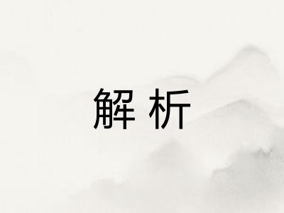 解析