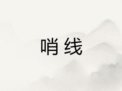 哨线 哨线