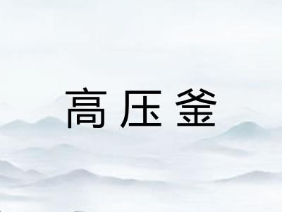 高压釜
