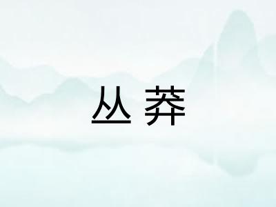 丛莽