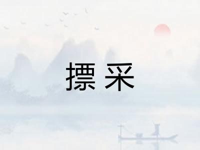 摽采 摽采