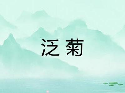 泛菊