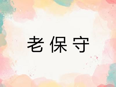 老保守 老保守