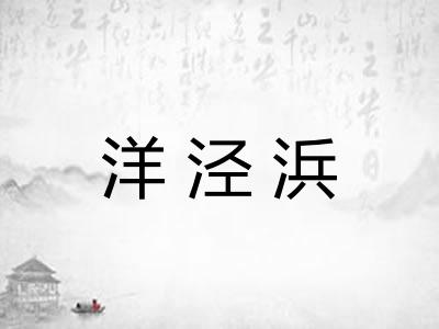 洋泾浜 洋泾浜