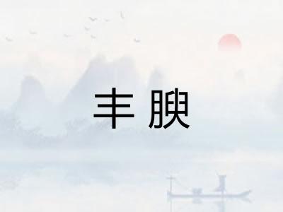 丰腴 丰腴