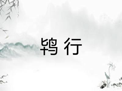 鸨行 鸨行