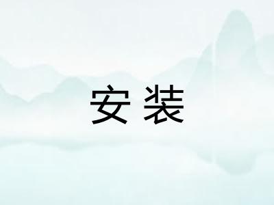 安装