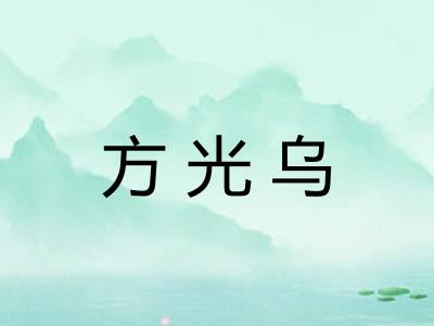 方光乌 方光乌
