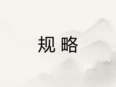 规略