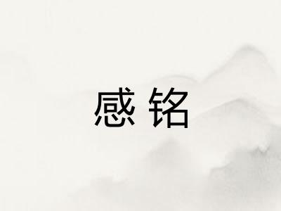 感铭