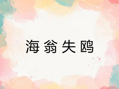 海翁失鸥 海翁失鸥