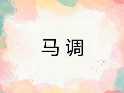 马调 马调