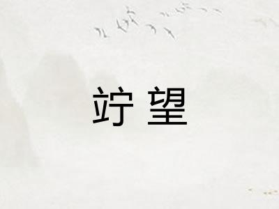 竚望