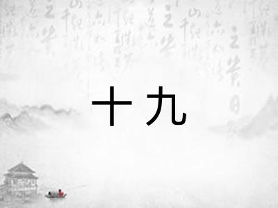 十九