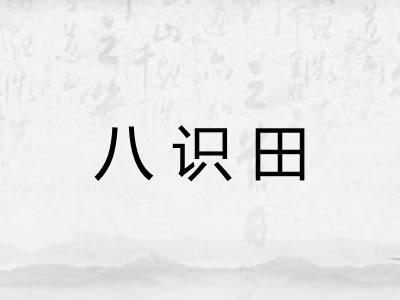 八识田